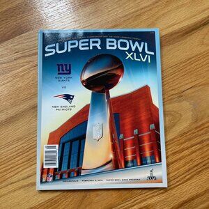 2012 Super Bowl XLVI Game Program